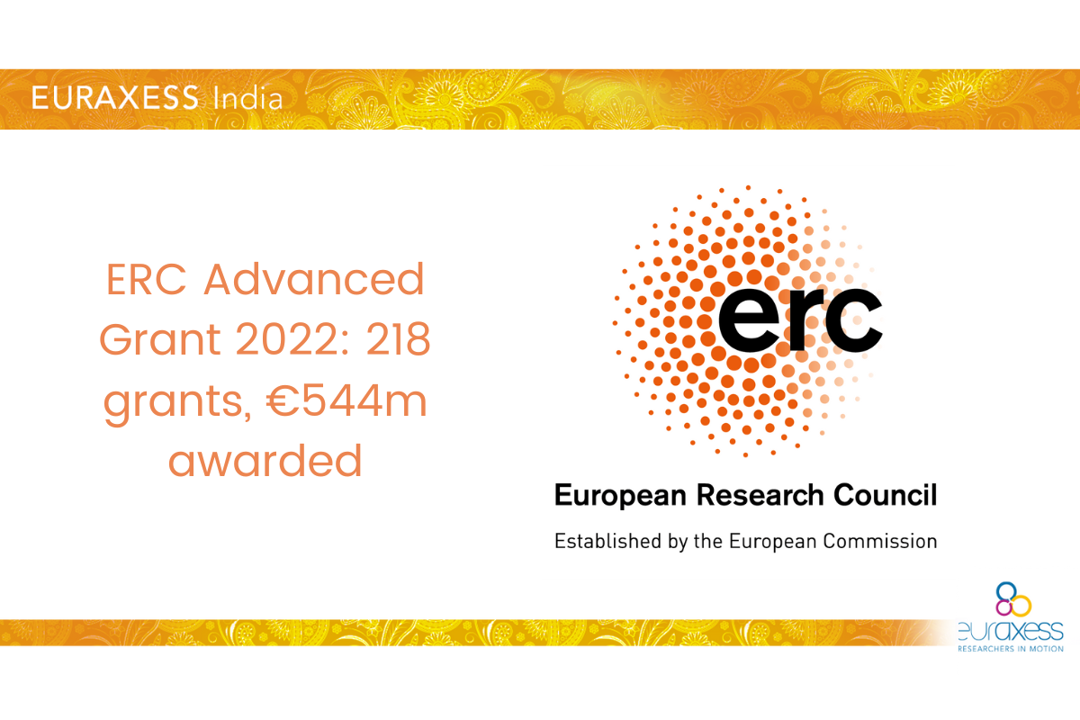 ERC Advanced Grant 2022 218 grants, €544m awarded EURAXESS